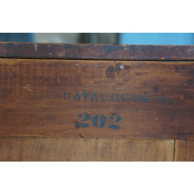 Antique American Empire Style Quartersawn Oak Chifferobe Wardrobe Dresser Closet For Sale - Image 17 of 18