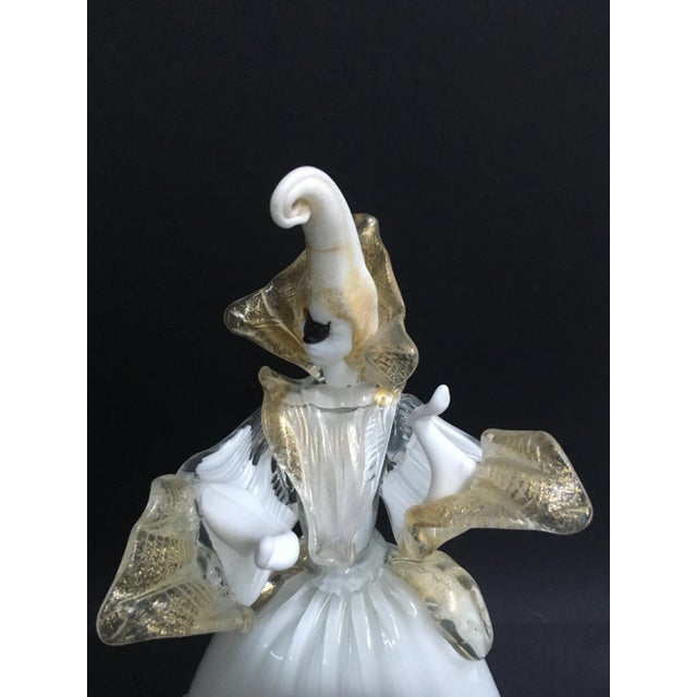 Masked Dancers Statues from Cesare Toso, Set of 2 For Sale - Image 3 of 11