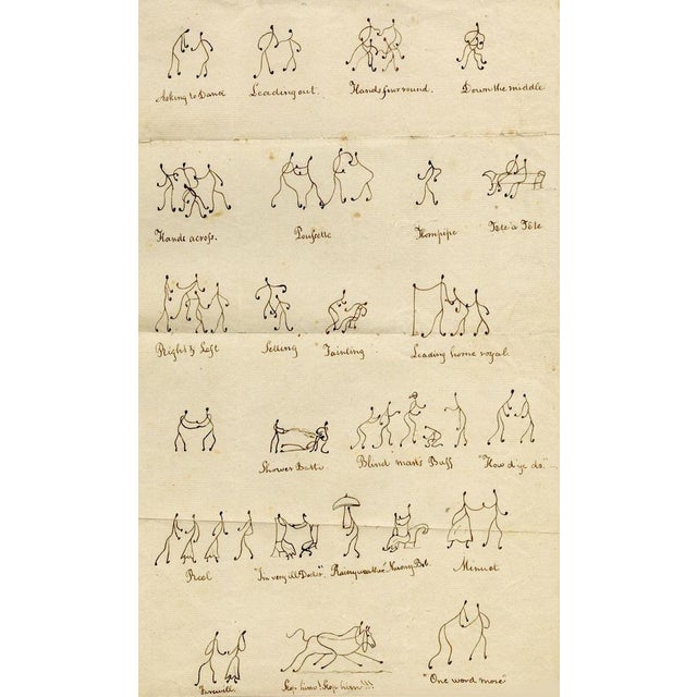Dot & Line Pinmen Caricatures, 1817, Ink & Paper For Sale - Image 4 of 4