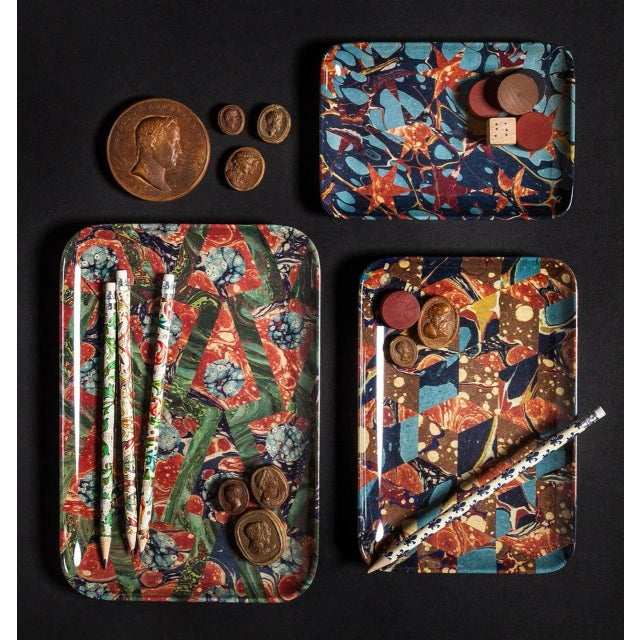 Siren Song Studiolo Melamine Tray Set - 3 Pieces For Sale In New York - Image 6 of 7