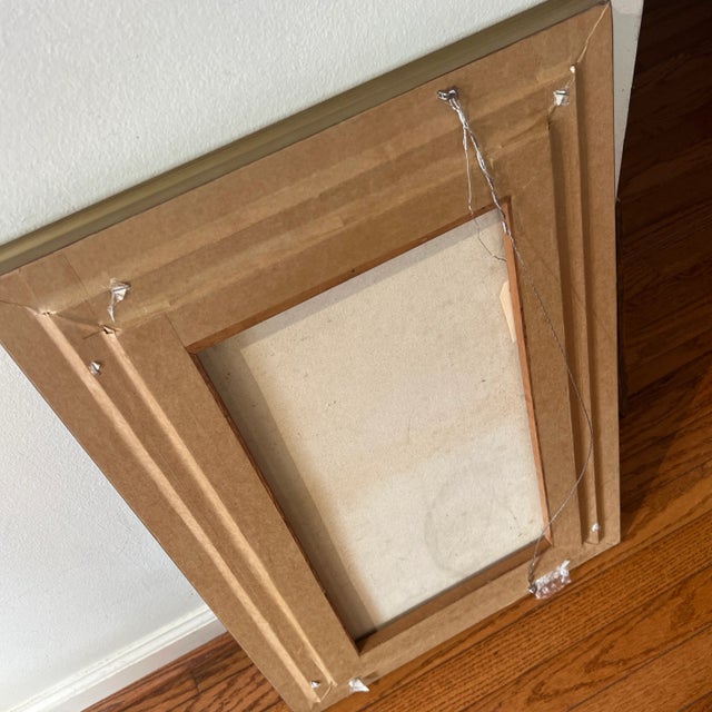 20th Century European School Oil on Canvas Framed Signed Urban Terrace Scene For Sale - Image 10 of 10