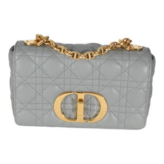 Blue Supple Calfskin Small Caro Chain Bag For Sale