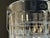 Transparent Vintage Slovenia Crystal Window Pane Pattern Ice Bucket Nickel Metal Handle For Sale - Image 8 of 11