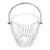 1990s Classic Heavy Thick Baccarat Crystal Ice Bucket Barware Home Decor For Sale