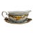 Vintage Walbrzych Wlb3 Gold Scroll Porcelain Gravy Boat W/Underplate Poland For Sale