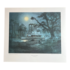 ‘Ghostly Steamboat’ by Robert M. Rucker - Signed Print