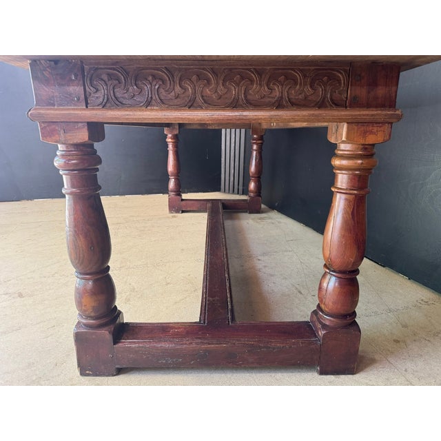 Farmhouse Dining Table, 1920 For Sale - Image 10 of 16