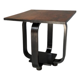 Art Deco Italian Coffee Table in Wood and Black Wood, 1930s For Sale