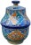 Mid 20th Century Blue & Orange Moorish Ceramic Box For Sale - Image 5 of 8