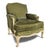 Louis XV Style Lounge Chair in Green For Sale - Image 9 of 9
