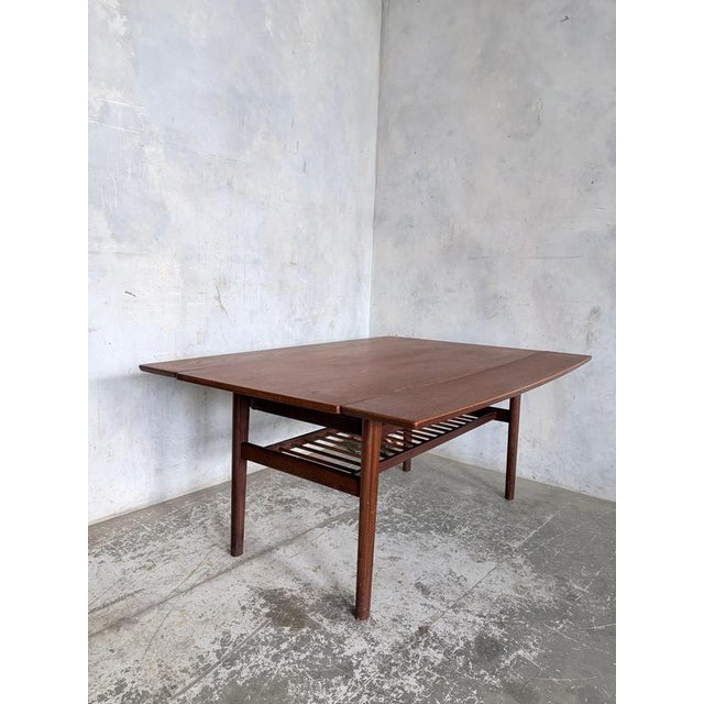 Wood Mid-Century Modern Danish Metamorphic Elevator Coffee Table For Sale - Image 7 of 13
