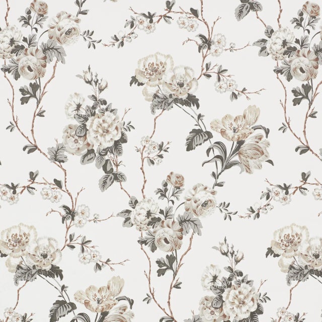 Not Yet Made - Made To Order Schumacher x Veere Grenney Betty Wallpaper in Charcoal For Sale - Image 5 of 5