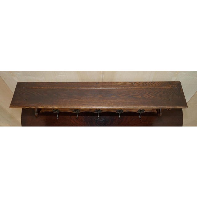 Antique Dutch Heavily Carved Oak Wall Rack For Sale - Image 6 of 14
