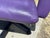 Animal Skin 1990s Mario Bellini Vitra Figura Post Modern Purple Leather Desk Chair For Sale - Image 7 of 12