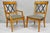 Biedermeier Empire Style Maple Wood Double X Back Dining Room Chairs - Set of 6. Set includes (2) Armchairs, (4) Side...