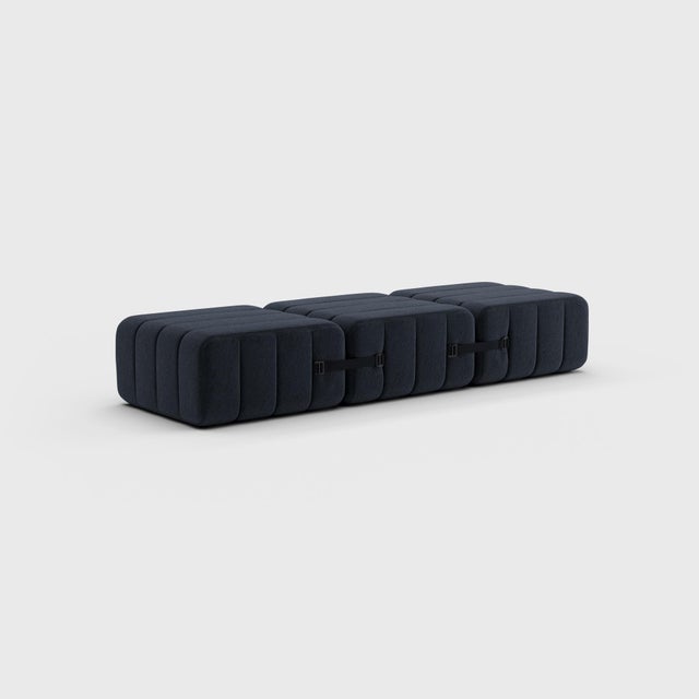 One-Seater Modular Sofa in Jet Fabric by Ambivalenz, Set of 3 For Sale - Image 10 of 15