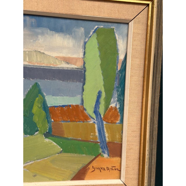 Yngve Andersson, Fractured Horizon, 1960s, Oil on Canvas For Sale - Image 15 of 17