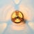 Metal 1970s Space Age Glass Wave/Futura Flush Mount by Koch & Lowy for Peill & Putzler, Germany For Sale - Image 7 of 10
