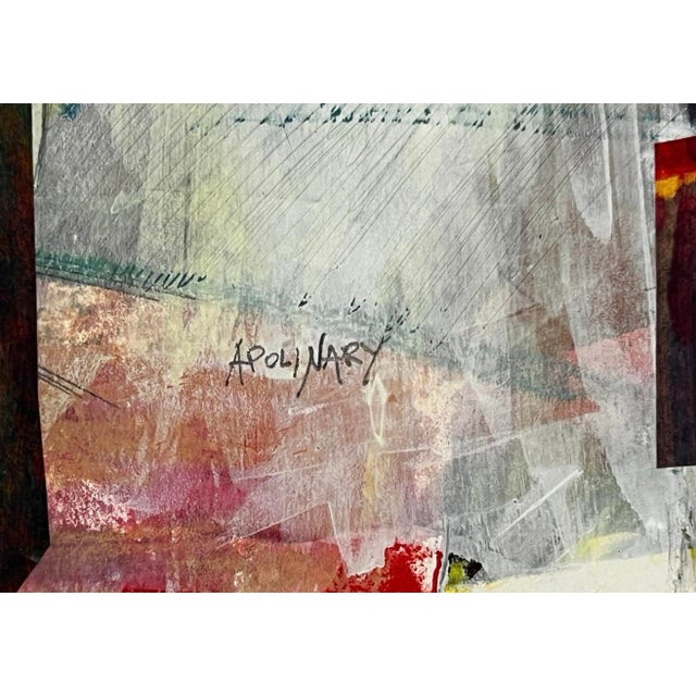 Apolinary Smolarek, Abstract Composition, 1980s, Mixed Media on Paper For Sale - Image 3 of 7