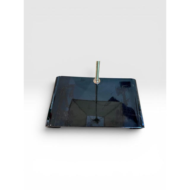Black Vintage Toyo Japan Black Lacquer Waterfall Table Lamp For Sale - Image 8 of 9