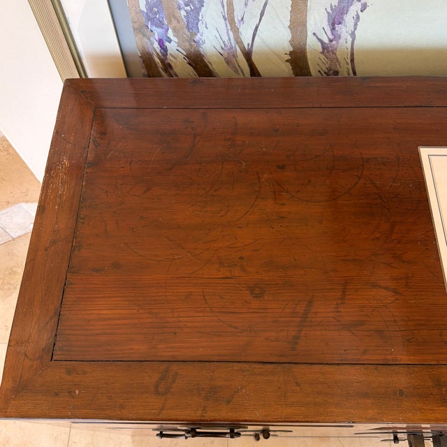 19th Century Qing Dynasty Elmwood Side Cabinet, Circa 1880 For Sale - Image 6 of 8
