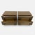 Rare elegant Dutch nightstands / chests of drawers, bold design in two tone oak veneer with a soft satin finish over...