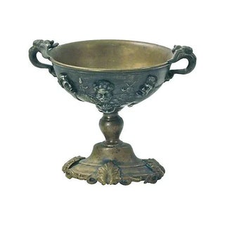 Antique Italian Brass and Bronze Goblet For Sale