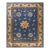 1880s Blue Antique Bird of Paradise Chinese Dragons Design Peking Rug For Sale