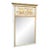 Vintage Ivory and Gilt Neo-Classical Trumea Mirror-Italy For Sale