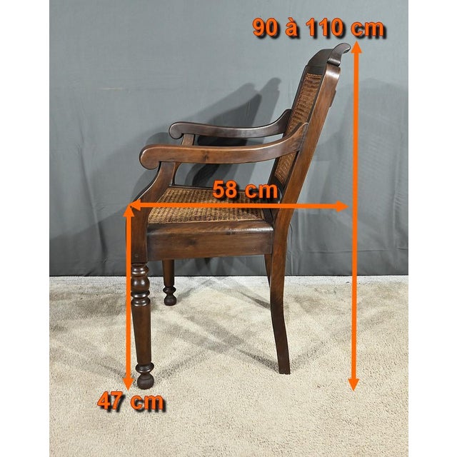 Louis Philippe Style Hairdressers Armchair in Beech, Early 20th Century For Sale - Image 17 of 18