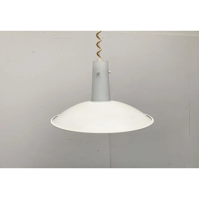 Vintage German Space Age Glass and Metal Pendant Lamp from Glashütte Limburg For Sale - Image 18 of 18