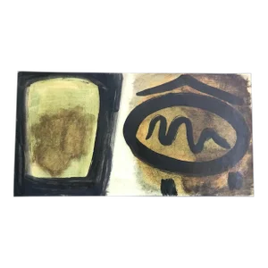 1970s Richard Goodwin Abstract Tribal Painting