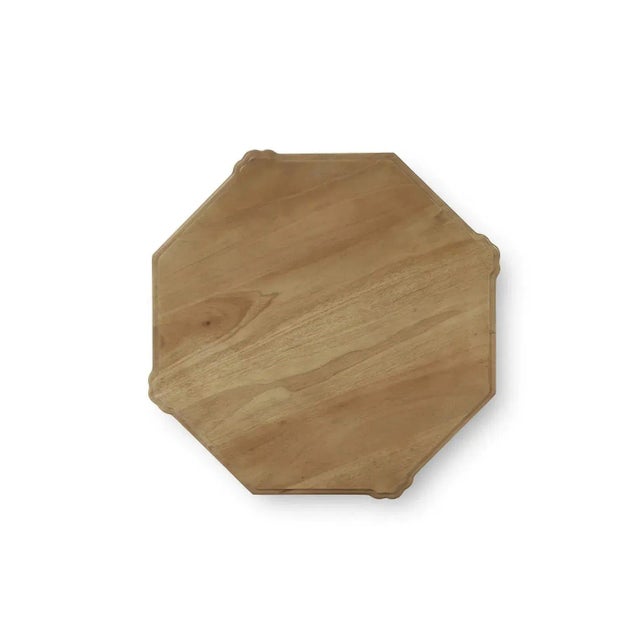 Wood Pair of Mid-Century Style Octagon Faux Bamboo Side Tables For Sale - Image 7 of 12