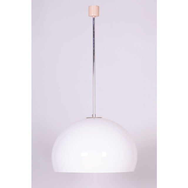Silver Mid-Century Chandelier in Chrome from Meblo, Italy, 1970s For Sale - Image 8 of 8