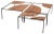 Creek Coffee Tables by Nendo, Set of 3 For Sale