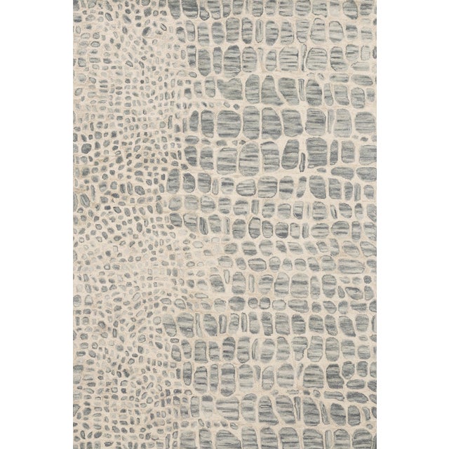 Loloi Rugs Masai Rug, Silver Gray / Ivory - 9'3"x13' For Sale