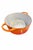 1960's Le Creuset French Enameled Cast Iron Dutch Oven / Cocotte – Flame Orange (2.5–2.75 Qt) For Sale - Image 4 of 8