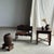 Mini Bench with Carved Backrest, 1980s For Sale - Image 4 of 18