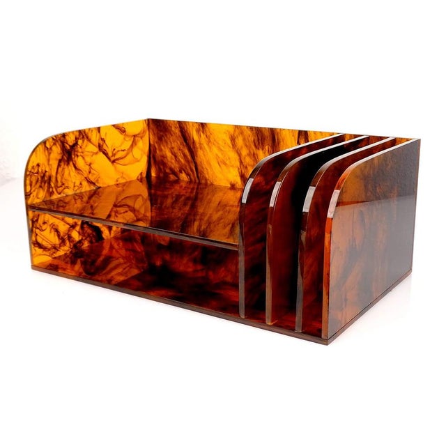 Space Age Acrylic Glass Organizer, 1970s For Sale - Image 6 of 17