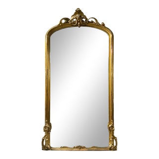 Antique Pier Mirror Gilt Victorian For Sale