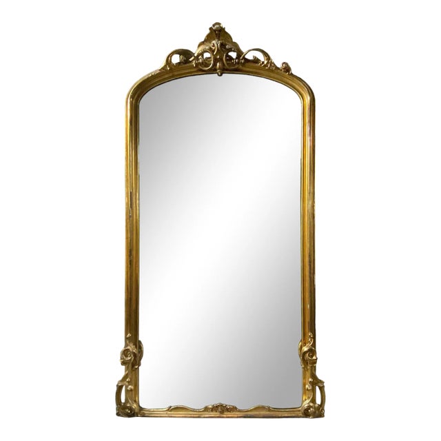 Pier Mirror Antique Gilt Victorian For Sale