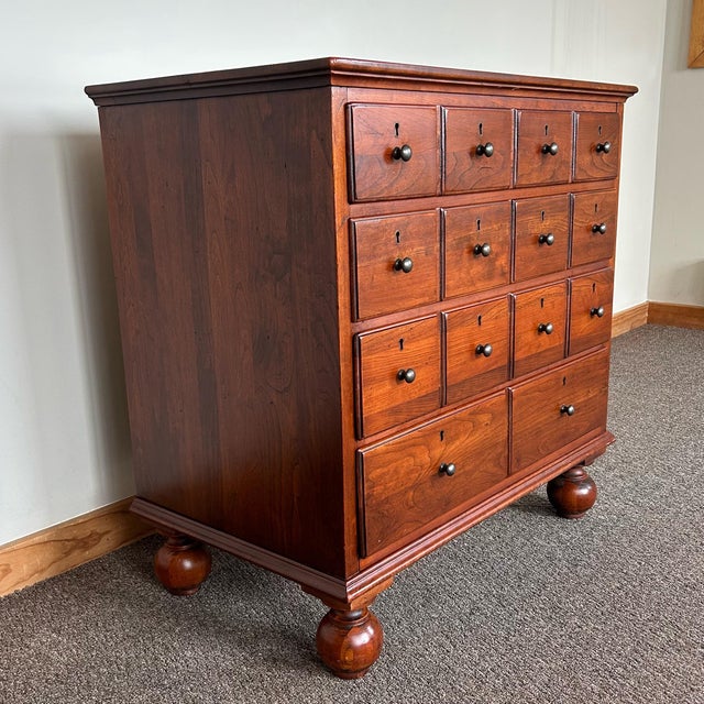 Lexington Furniture Lexington Bob Timberlake Cherry Apothecary Style Nightstand / Bachelor’s Chest For Sale - Image 4 of 12