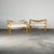 A refined pair of Italian benches attributed to Guglielmo Ulrich, dating to the 1940s, embodying the designer’s...
