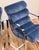 Vintage Newly Upholstered Blue Velvet Chrome Sling Chairs, a Pair For Sale - Image 16 of 18