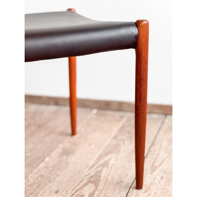 Model 82 Embassy Chair in Teak and Leather by Niels Otto Møller for J.L. Moller For Sale - Image 15 of 16