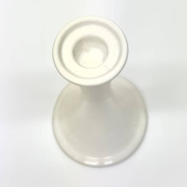 White Mixed White Ceramic Candle Holder Curation - Group of 7 For Sale - Image 8 of 16
