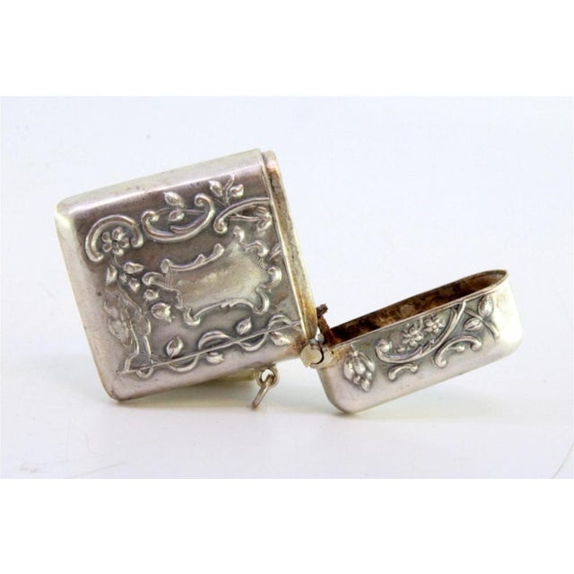 Silver Matchbox with Reliefs, in Very Good conditions. Designed 1890 to 1919 This piece has an attribution mark, I am sure...