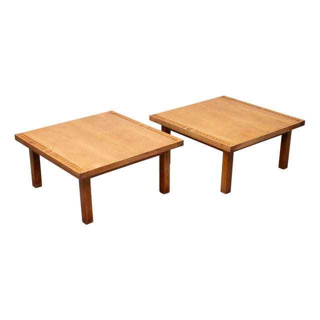 Maple Wood Coffee Tables, Holland, 1930s, Set of 2 For Sale