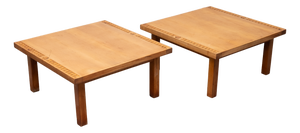 Maple Wood Coffee Tables, Holland, 1930s, Set of 2