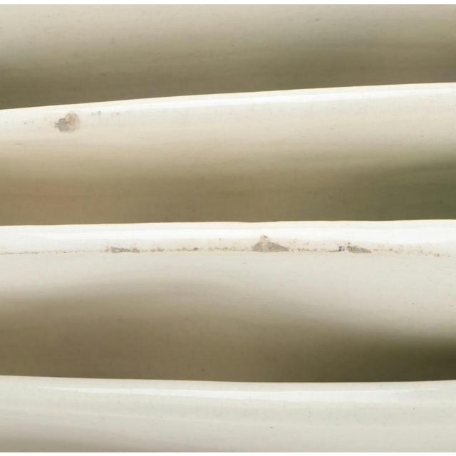 19th Century Luneville French Faïence Barbotine Majolica Asparagus and Artichoke Plates- Set of 6 For Sale - Image 6 of 10